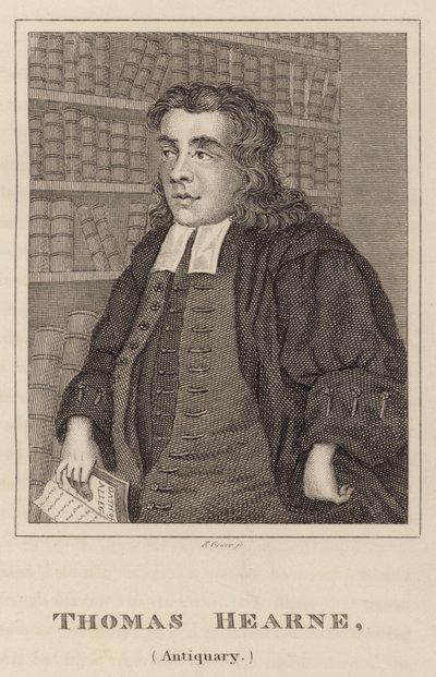 Thomas Hearne, antykwariusz autorstwa English School