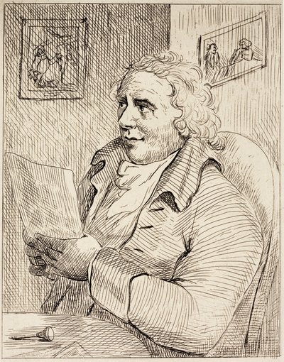Thomas Rowlandson, angielski rysownik (rycina) autorstwa English School