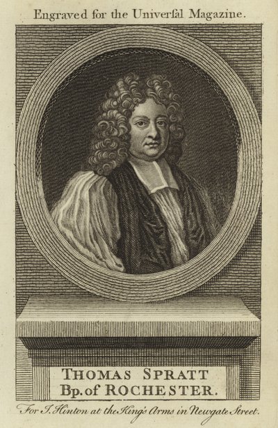 Thomas Spratt, biskup Rochester autorstwa English School