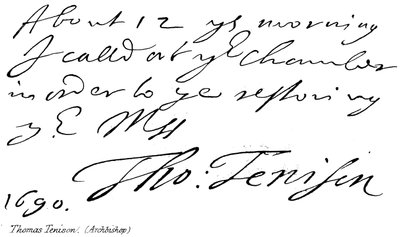 Thomas Tenison (arcybiskup) autorstwa English School
