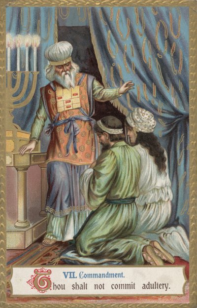 Nie cudzołóż (chromolit) autorstwa English School