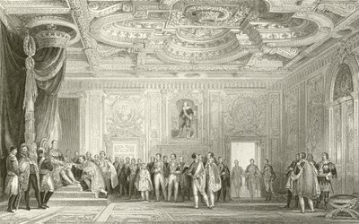 Sala tronowa, Fontainebleau autorstwa English School