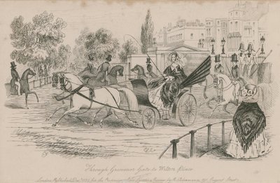 Przez Governor Gate do Wilton Place, Hyde Park, Londyn autorstwa English School