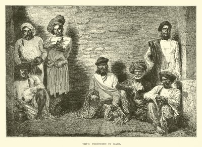 Więźniowie bandytów w Gaol autorstwa English School