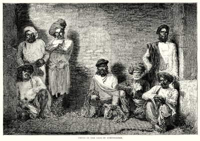 Bandyci w bramce Aurangabadu (rycina) autorstwa English School