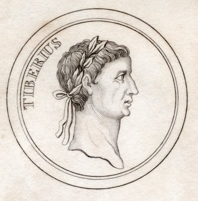 Tyberiusz I, ze „Słownika historycznego Krabba”, opublikowanego w 1825 r. autorstwa English School