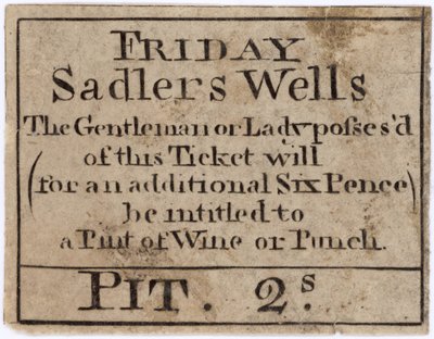 Bilet na piątek Sadlers Wells autorstwa English School