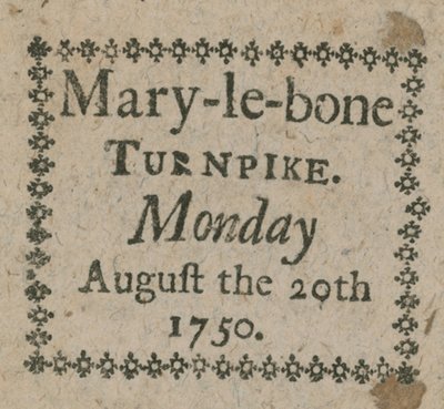 Bilet na autostradę Mary-le-Bone autorstwa English School