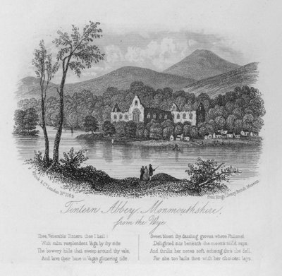 Opactwo Tintern, Monmouthshire, z Wye autorstwa English School