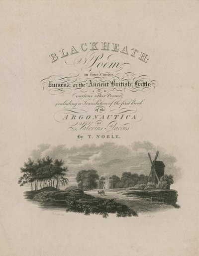 Strona tytułowa dla Blackheath autorstwa English School