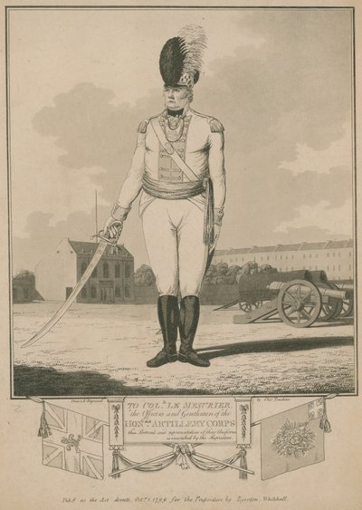 Do pułkownika Le Mesuriera, oficerów i panów Honorowego Korpusu Artylerii autorstwa English School