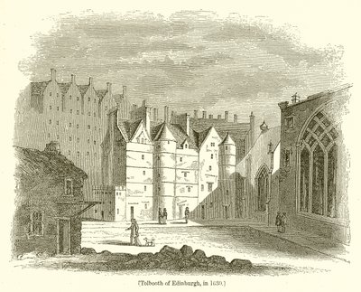 Rogatka w Edynburgu, w 1630 r autorstwa English School