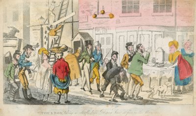 Tom i Bob przechadzają się po Drury Lane o piątej rano autorstwa English School