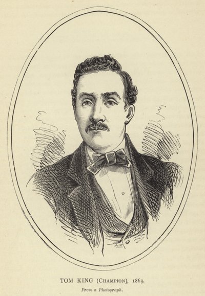 Tom King, mistrz, 1863, Z fotografii autorstwa English School