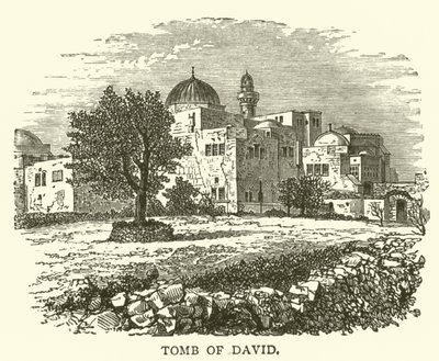 Grób Dawida (rycina) autorstwa English School