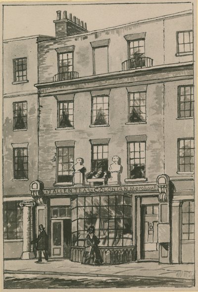 Toms Coffee House, 17 Russell Street, Covent Garden (wc na papierze) autorstwa English School