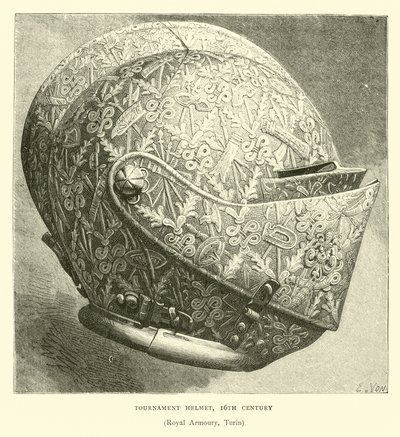 Hełm turniejowy, XVI w. autorstwa English School
