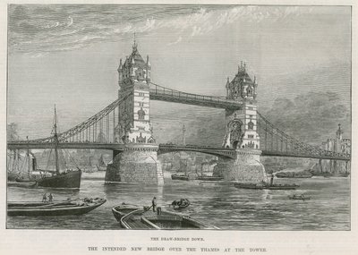 Tower Bridge, Londyn autorstwa English School