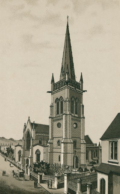 Kościół Tower, Ipswich (litografia) autorstwa English School