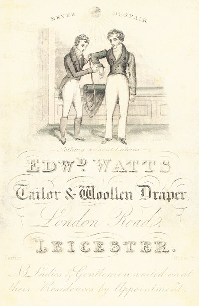Karta handlowa, Edward Watts autorstwa English School