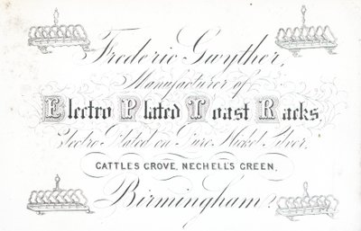 Karta handlowa, Frederic Gwyther autorstwa English School