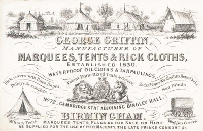 Karta handlowa, George Griffin autorstwa English School