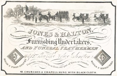 Karta handlowa, Jones & Halton autorstwa English School