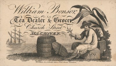 Karta handlowa, William Bonsor autorstwa English School