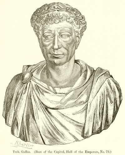 Treb. Gallus. (Popiersie Kapitolu, Sala Cesarzy, nr 73) autorstwa English School