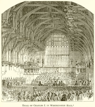 Proces Karola I w Westminster Hall autorstwa English School