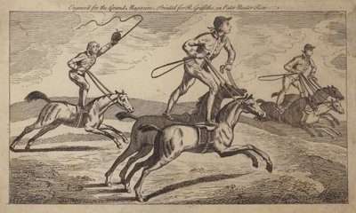 Trick riding (grawerowanie) autorstwa English School