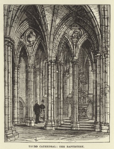 Katedra w Truro, baptysterium autorstwa English School