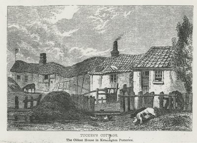 Tuckers Cottage, najstarszy dom w Kensington Potteries autorstwa English School