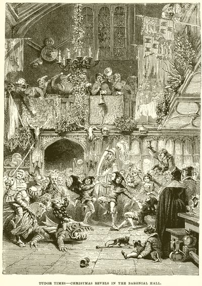 Tudor Times — bożonarodzeniowe biesiady w sali baronów autorstwa English School