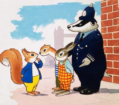 Tufty i policjant autorstwa English School