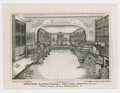 Turbule, karta handlowa autorstwa English School
