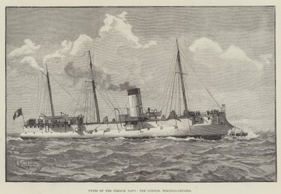Typy francuskiej marynarki wojennej, Condor, Torpedo-Cruiser (rycina) autorstwa English School