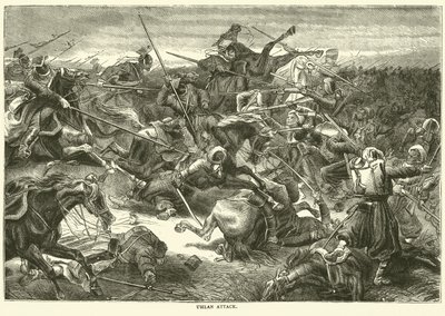 Atak ułanów, październik 1870 autorstwa English School