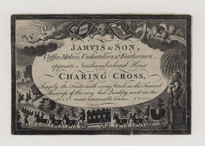 Undertakers, Jarvis and Son, karta handlowa autorstwa English School