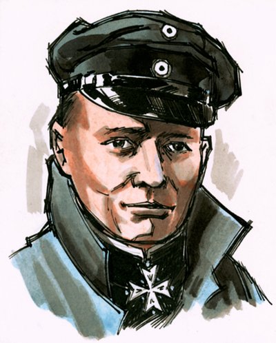 Niezidentyfikowany portret niemieckiego dowódcy autorstwa English School