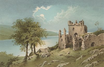 Zamek Urquhart - Loch Ness autorstwa English School