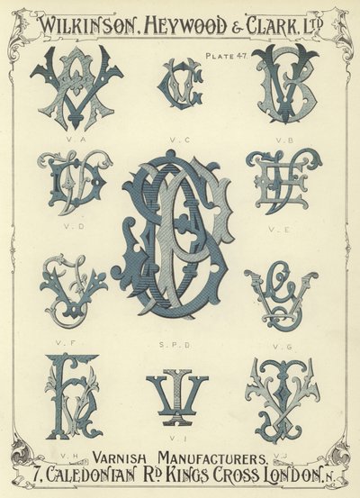 VA, VC, VB, VD, SPD, VE, VF, VG, VH, VI, VJ autorstwa English School