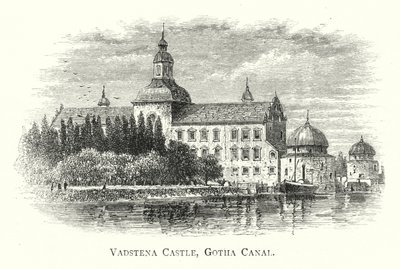 Zamek Vadstena, Kanał Gotha (rycina) autorstwa English School