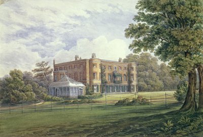 Valentines House, Ilford, Essex, ok.1835 (wc na papierze) autorstwa English School