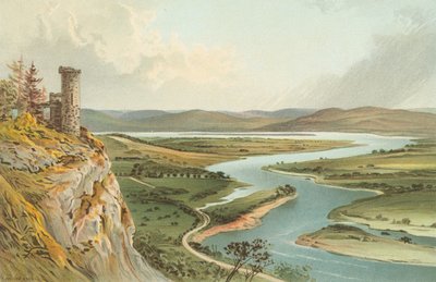 Dolina Tay — ze wzgórza Kinnoull autorstwa English School