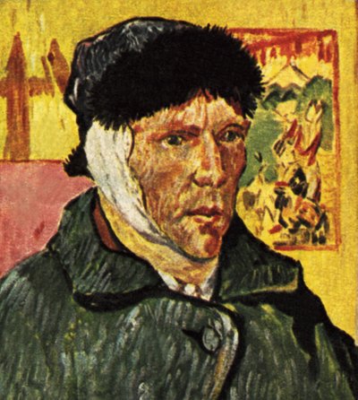 Van Gogh z bandażem na głowie (przerysowany) autorstwa English School