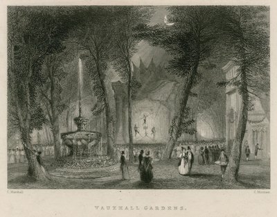 Ogrody Vauxhall, Londyn autorstwa English School