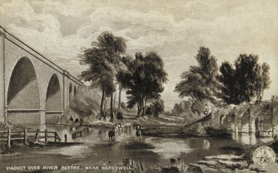 Wiadukt nad rzeką Blythe, w pobliżu Berkswell autorstwa English School
