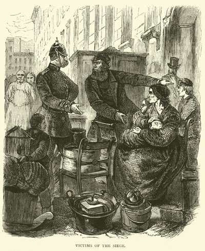 Ofiary oblężenia, luty 1871 autorstwa English School
