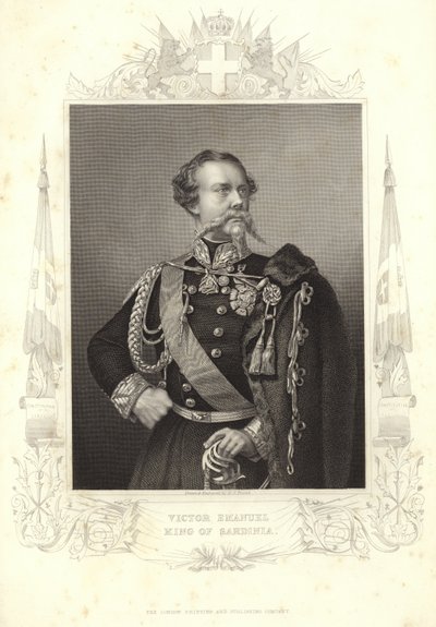 Wiktor Emanuel II Sardynii autorstwa English School